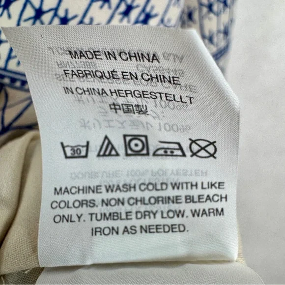 MADEWELL Poppy Dress in lonian Tile - J2333 - Sz 0 - Picture 11 of 12